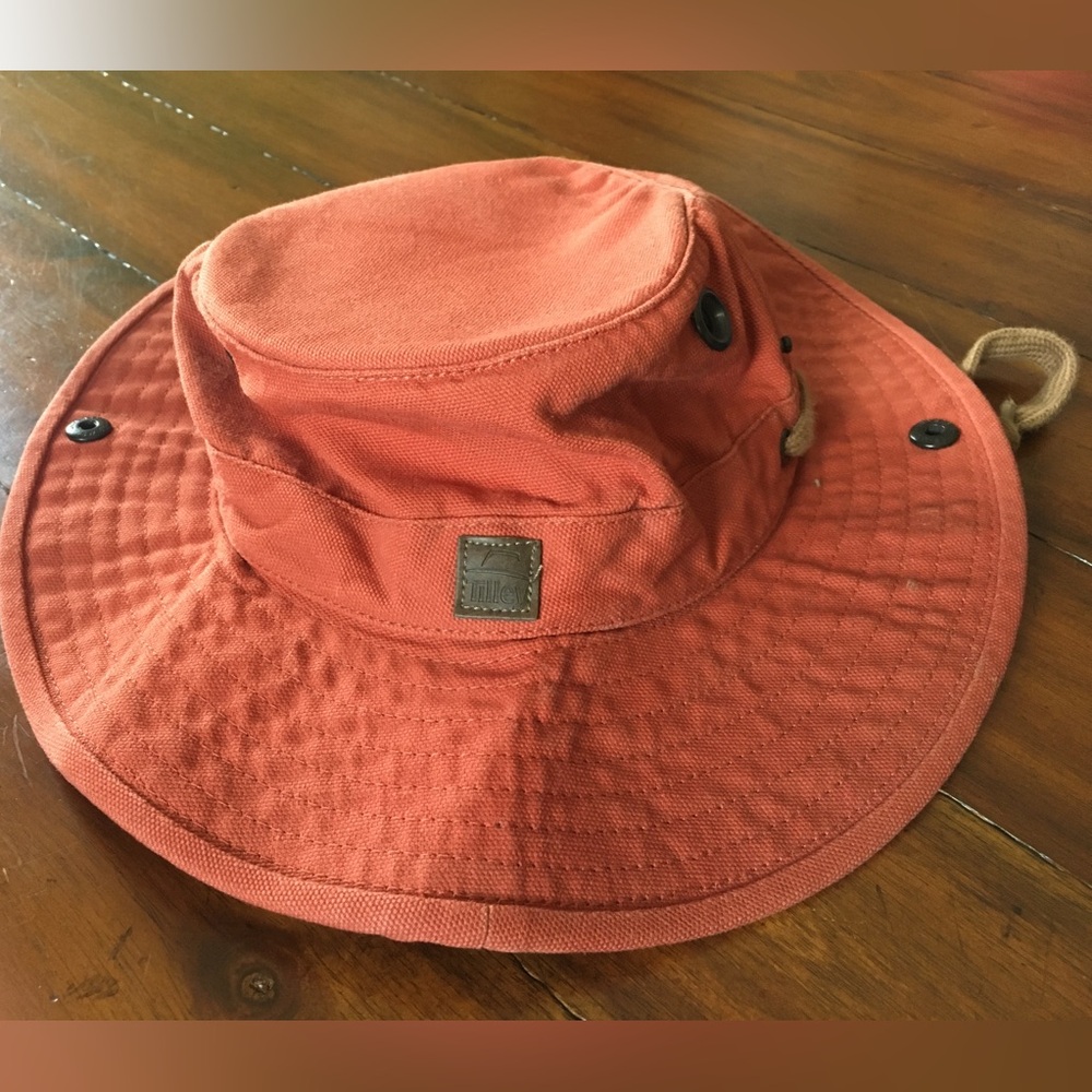 Tilley Endurables T3 Wanderer Hat Orange - 7 Canvas Tactical Bucket Pocket